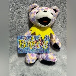 GRATEFUL DEAD BEAN BEAR BUTTERFLY LIQUID BLUE BEAR‎ NWT RARE ROCK TOUR MERCH